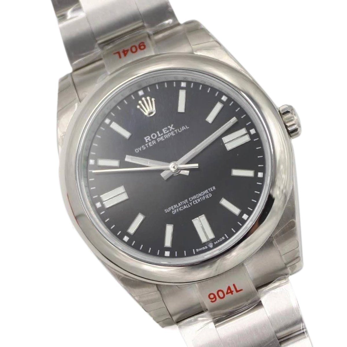 Oyster Perpetual 41mm Bright Black Dial 114300