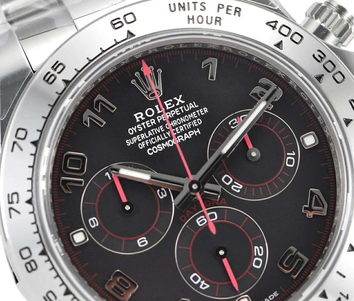 Daytona 116509 Black Dial in White Gold