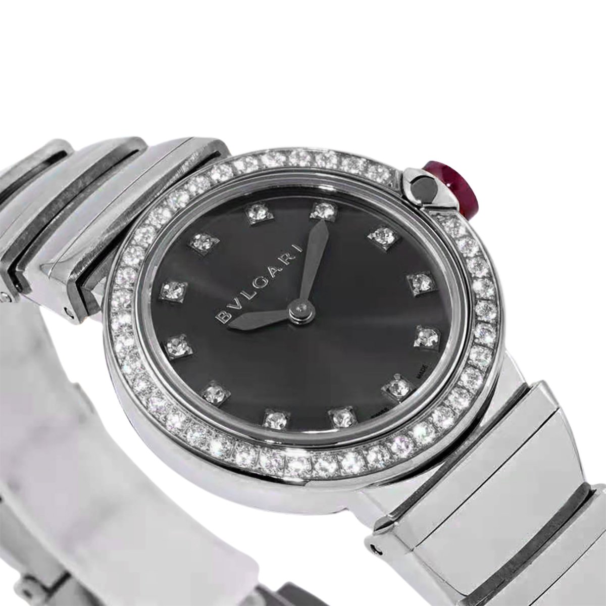 Lvcea Grey Dial in Steel with D1am0nd Bezel