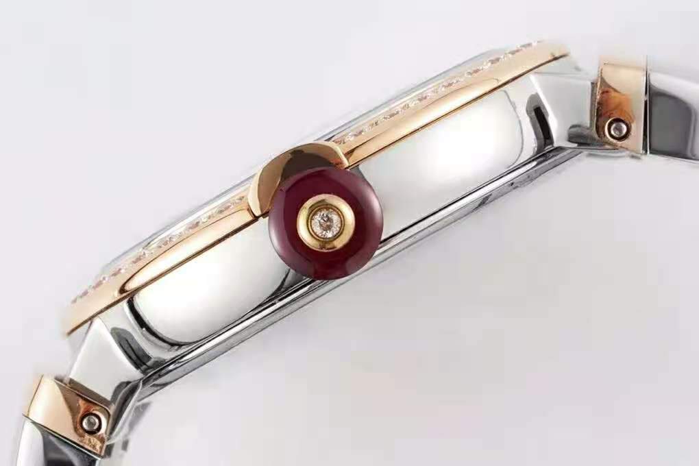 Lvcea Emerald Green Dial in Rose Gold/Steel with D1am0nd Bezel