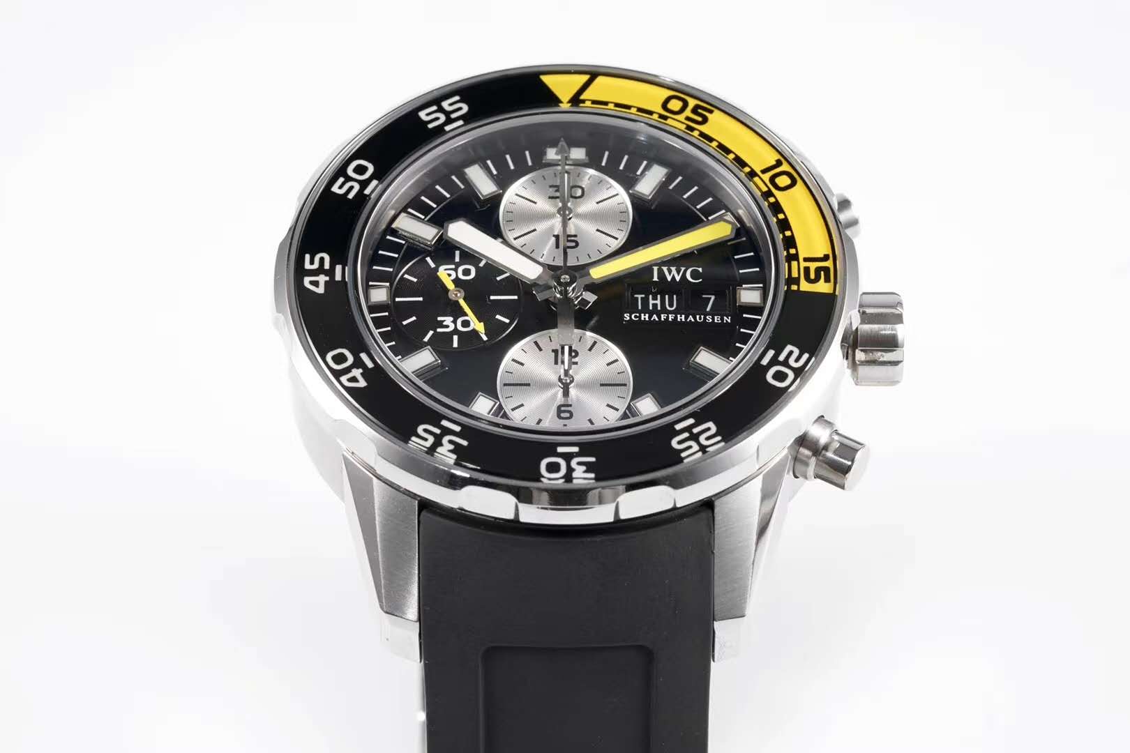 Aquatimer Chronograph IW376702 Black Dial