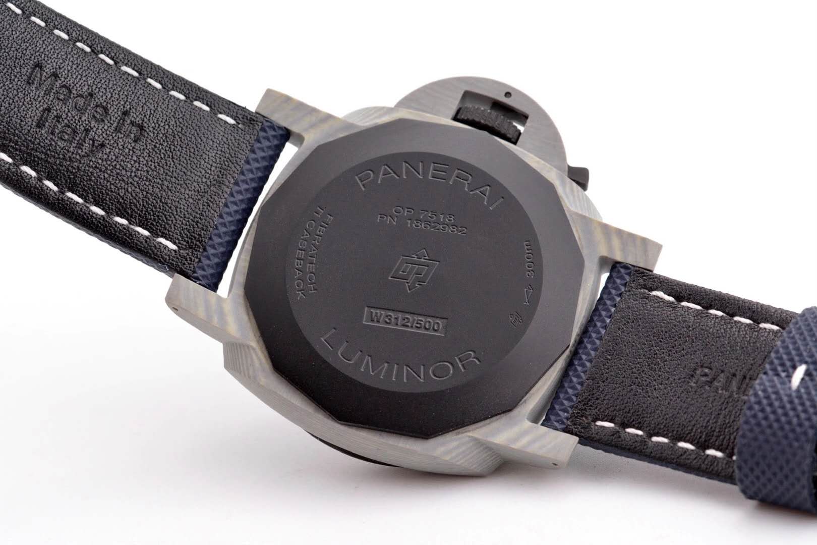 PAM1663 Lumminor Marina Fibratech™ Vulcano Blu 44mm