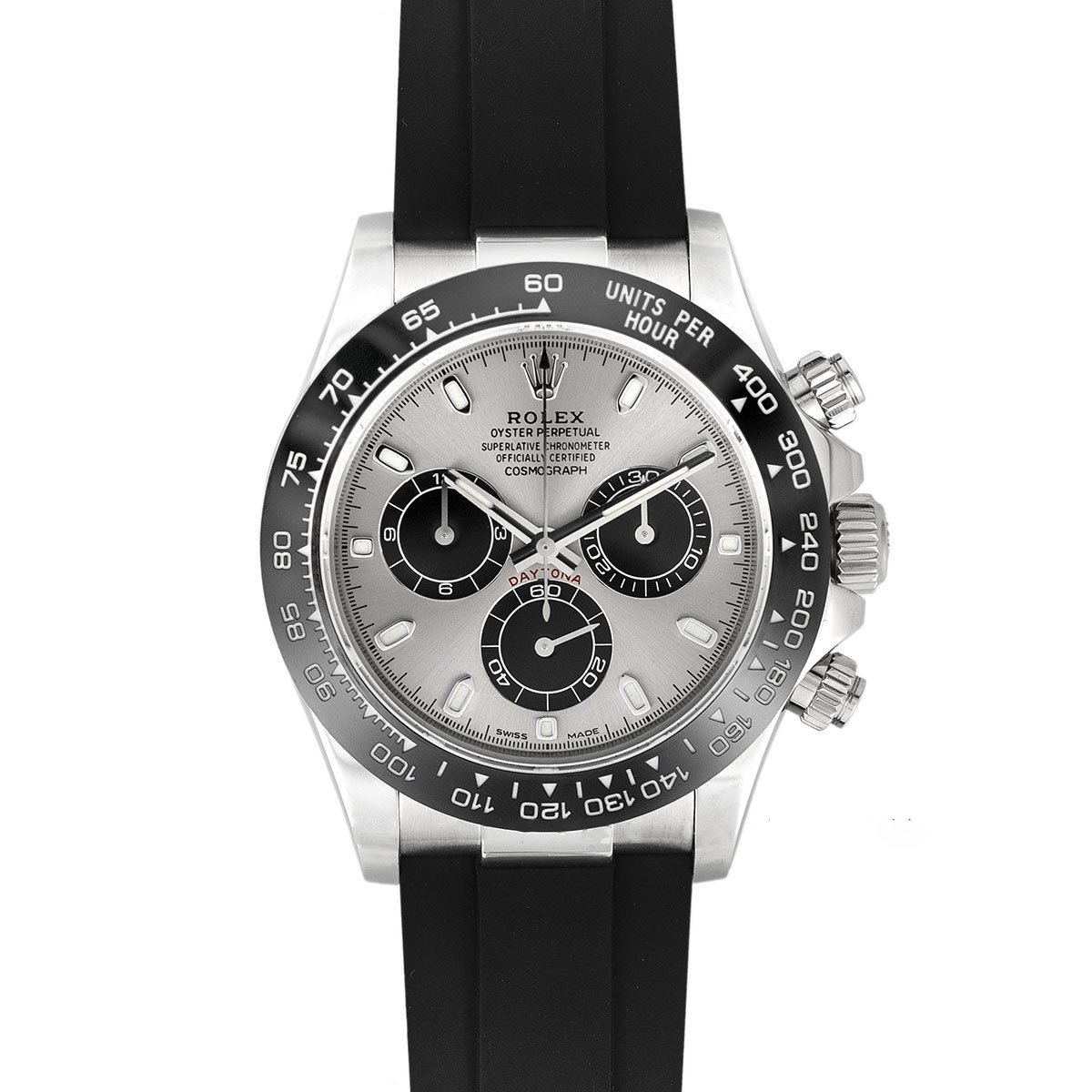Daytona 116519LN Steel and Black Dial in White Gold