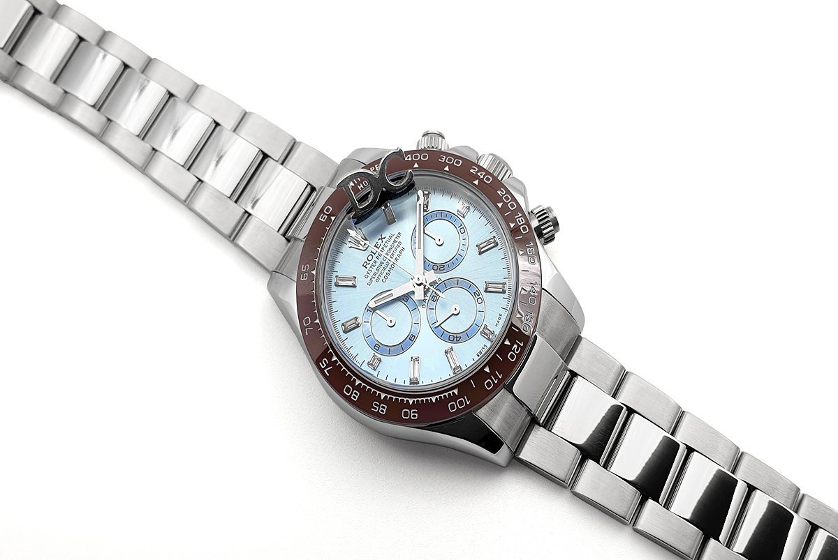 Daytona 116506 Platinum Ice Blue Dial with D1am0nd Markers