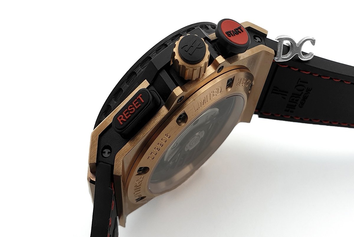 King Power F1 Black Dial Chronograph in Rose Gold