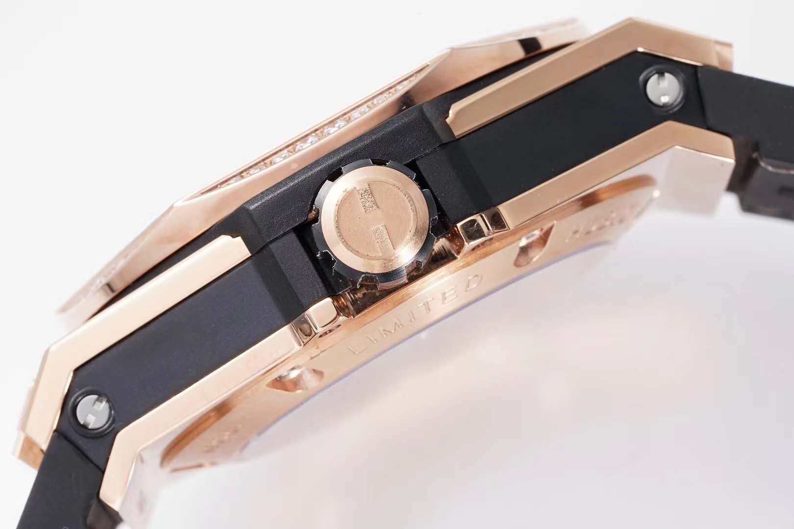 Big Bang Unico Sang Bleu in Rose Gold on Brown Leather Strap