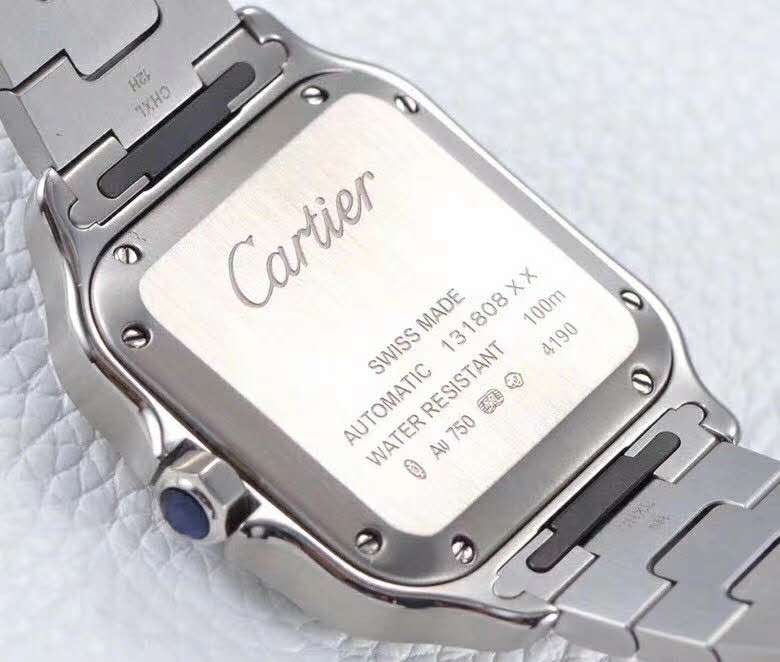 Santos de Ca*t1er White Dial with D1am0nd Bezel in Steel