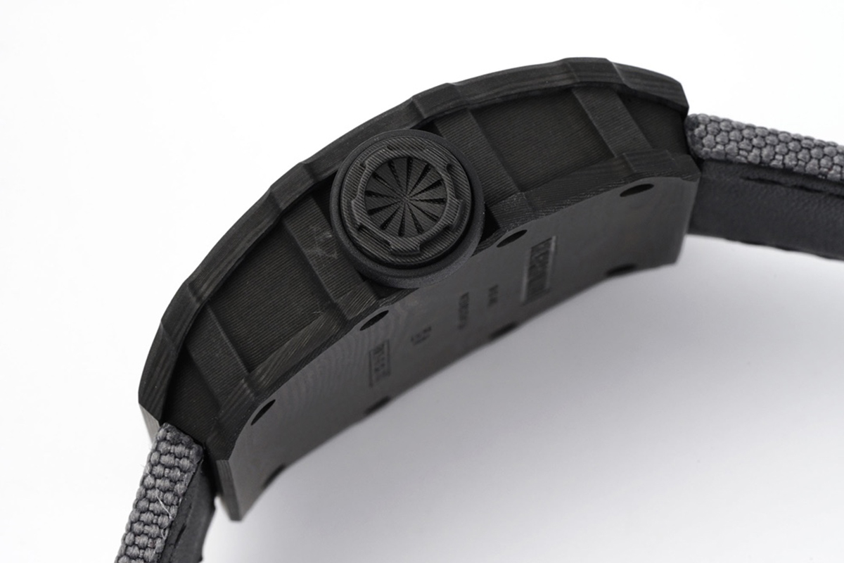 RM 035-01 Rafael Nadal NTPT Carbon on Grey Nylon Strap (Sonic)