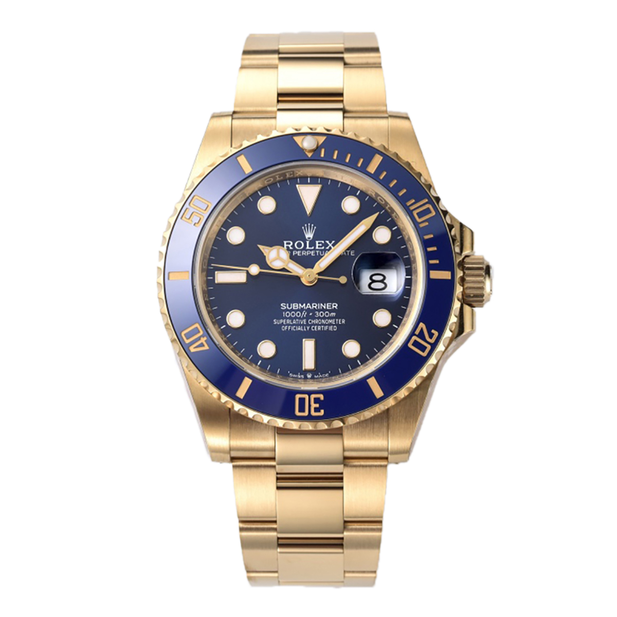 Submariner 41 126618LB Blue Ceramic in Yellow Gold