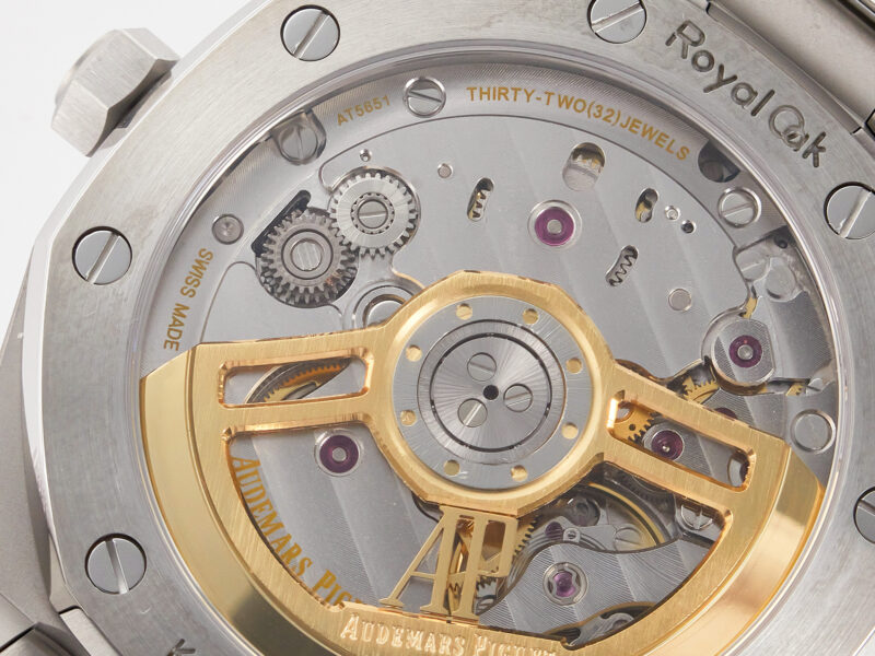 Royal Oak 41mm 15500 SS ZF 1:1 Best Edition Black Textured Dial on SS Bracelet SA4302 S*per Clone V3